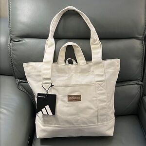 Adidas Off-White Canvas Tote
